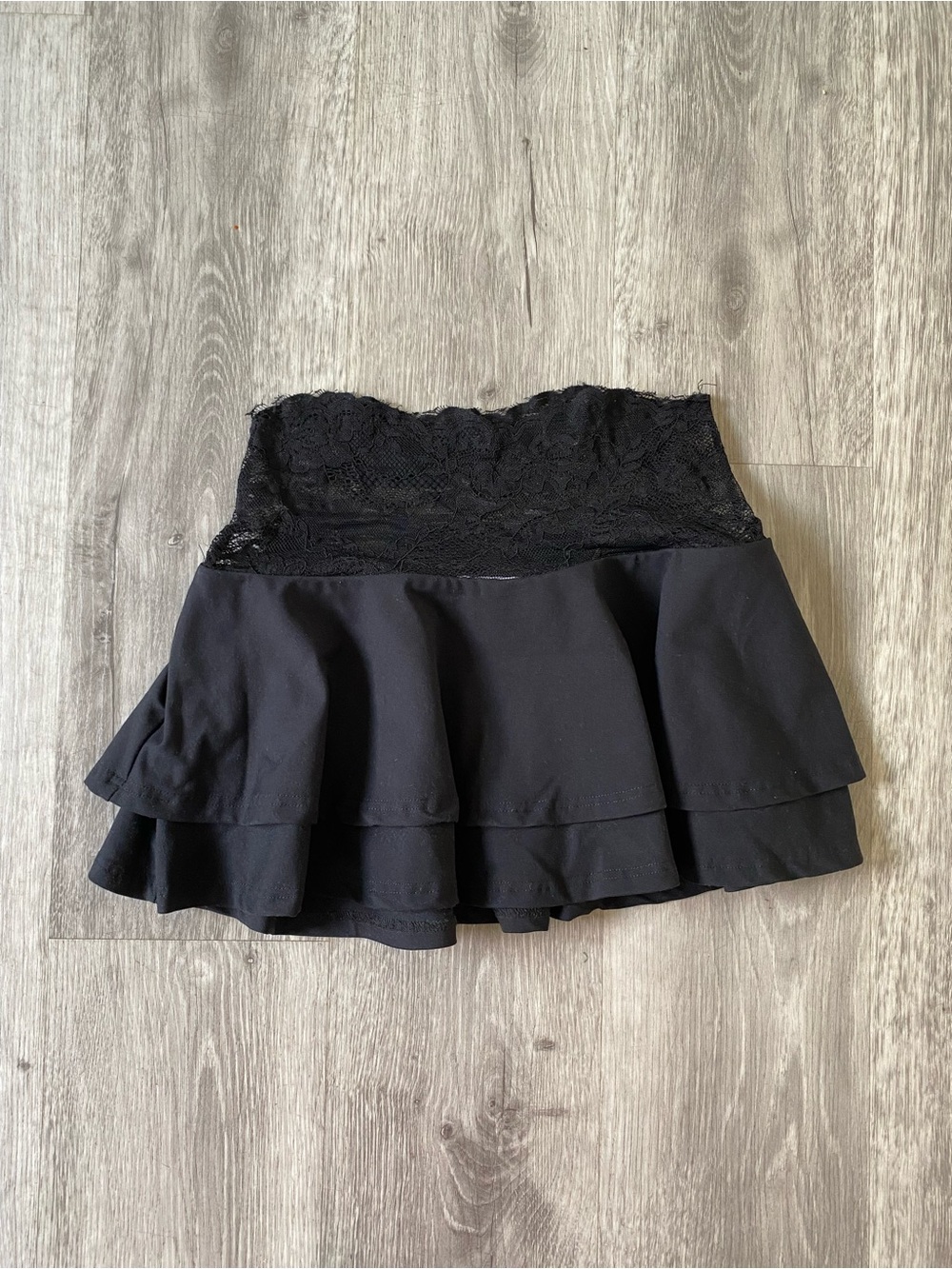 Princess Polly Black Lace Mini Skirt